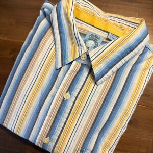 Red Snap Premium‎ Product Mens XL Striped Button Down Shirt Long Sleeve Cotton